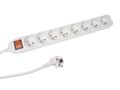 8-WAY SOCKET-OUTLET WITH SWITCH & OVERLOAD PROTECTION - WHITE - FRENCH SOCKET EWS8W 5410329704001
