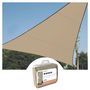 WATER-PERMEABLE SHADE SAIL - TRIANGLE - 3.6 x 3.6 x 3.6 m - COLOUR: CHAMPAGNE GSS3360PE 5410329479619; 5410329561833