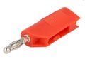 Plug, banana 4 mm, 60V, 10A, red CO/RH-B2BKR