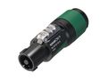 NEUTRIK - 4 pole speakON cable connector, screw terminal assembly, chuck type strain relief for cable diameters 6 to 12 mm NL4FXX-W-S