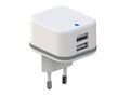 COMPACT CHARGER WITH DUAL USB OUTPUT 5 V - 3.4 A max. ( 2.4 + 1 A ) - 17 W max. PSS6EUSB35W 5410329711450