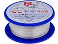 Silver plated copper wires; 0.8mm; 100g; Cu,silver plated; 22m BQ CABLE SCW-0.80/100