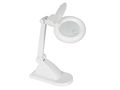 DESK LAMP WITH MAGNIFYING GLASS 3 + 12 DIOPTRE - 12W - WHITE VTLAMP8 5410329437961; 5410329541408