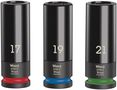 Wheel Impaktor C Set 1 Socket set, 1/2" drive, 1 x 17.0x85.0x30.0; 1 x 19.0x85.0x30.0; 1 x 21.0x85.0x32.0, Wera 05004595001