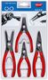 KNIPEX 00 20 03 SB Precision Circlip Pliers Set 4 parts  00 20 03 SB 4003773050100