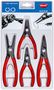 KNIPEX 00 20 03 SB Precision Circlip Pliers Set 4 parts  00 20 03 SB 4003773050100