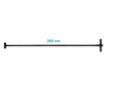Prožektorite pikendusvars 200 cm - kinnitus 50-100W, must 01-011-021-04