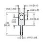 TEST POINT, PCB, THROUGH HOLE 4952