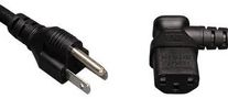 POWER CORD, NEMA 5-15P/IEC C13, 6FT, 10A P006-006-13RA
