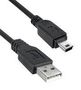 USB CABLE, 2.0 PLUG A-MINI B, 3.05M, BLK 3021015-10