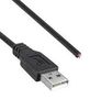 USB CORD, 2.0 A PLUG-FREE END, 3.05M/BLK 3021017-10