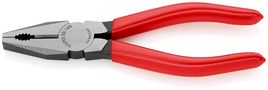 KNIPEX 03 01 160 SB Combination Pliers plastic coated black atramentized 160 mm 03 01 160 SB 4003773010586