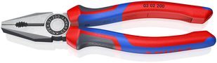 KNIPEX 03 02 200 Combination Pliers with comfort handles black atramentized 200 mm 03 02 200 4003773034940