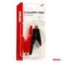 Crocodile clips 2 pcs 25A 75mm AMIO-03046 5903293030462