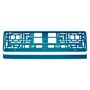 License Plate Frame - Turquoise metalic, AMiO 5903293031773