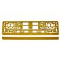 License Plate Frame - GOLD metalic, AMiO 5903293031797
