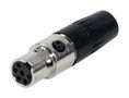 XLR AUDIO CONN, RCPT, 6POS, CABLE TA6FLX
