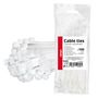 White cable ties 3.6×150mm 100 pcs. AMIO-04308, AMiO 5903293043080