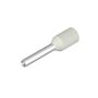 Wire end ferrule, insulated, 0.75 mm², Stripping length: 10 mm, white Weidmuller 0462900000 04008190033248