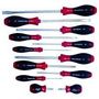 12 Piece Cushion Grip Screwdriver Set with Slotted and Phillips 30297