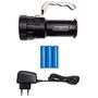 Taskulamp LED 10W CREE, 800lm, laetav 3x2300mAh 18650 aku, THORGEON THORGEON-06002 4751029890894