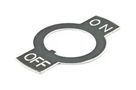 ON-OFF PLATE, 12MM THREAD, TOGGLE SWITCH AT201