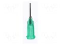 Needle: steel; 1.5"; Size: 18; straight; Mounting: Luer Lock METCAL 918150-TE