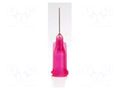 Needle: steel; 0.25"; Size: 25; straight; Mounting: Luer Lock METCAL 925025-TE