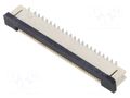 Connector: FFC/FPC; tinned; SMT; 0.5A; 30V; PIN: 40; Mat: LCP; ZIF GCT FFC2A32-40-T