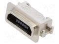 Connector: USB B micro; socket; SMT; PIN: 5; horizontal; USB 2.0 GCT USB3500-30-A-KIT