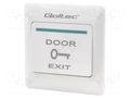 Exit button; wall mount; IP20; AC load @R: 3A/125VAC; plastic QOLTEC QOLTEC-52450