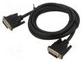 Cable; DVI-D (24+1) plug,both sides; textile; dual link; 1.8m ART ART-AL-OEM-131