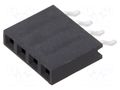 Connector: pin strips; socket; female; PIN: 4; horizontal; SMT; 1x4 HARWIN M20-7910442R