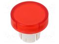 Actuator lens; 22mm; 61; red,transparent; plastic; Ø15.8mm EAO 61-9311.2