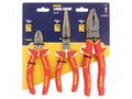 Kit: pliers; cutting,universal,elongated; 1kVAC; 3pcs. IRWIN IRW-10505519