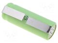 Re-battery: Ni-MH; 2/3AAA,2/3R3; 1.2V; 400mAh; soldering lugs JYH ACCU-GH-2/3AAA-CNR