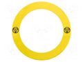 Label; Harmony XB4; yellow; Ø90mm; for emergency button SCHNEIDER ELECTRIC ZBY8L140