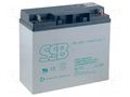 Re-battery: acid-lead; 12V; 18Ah; AGM; maintenance-free; 5kg SSB ACCU-HP18-12SL