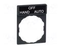 Description label; 22mm; Harmony XB4; black; plastic; Dim: 30x40mm SCHNEIDER ELECTRIC ZBY2387