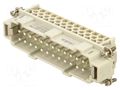 Connector: HDC; screw terminal; PIN: 24; 500V; 16A; contact insert MURRELEKTRONIK 70MH-ES024-GS03020