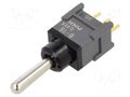 Switch: toggle; Pos: 3; SP3T; (ON)-OFF-(ON); 0.1A/28VAC; 0.1A/28VDC NKK SWITCHES B18AP