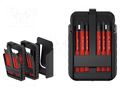 Kit: screwdriver bits; insulated; 1kVAC; 75mm; PZ1/SL,PZ2/SL WIHA WIHA.43162