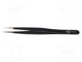 Tweezers; Blade tip shape: sharp; Tweezers len: 120mm; ESD C.K CK-T2379D