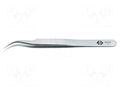 Tweezers; 110mm; for precision works; Blades: curved,narrowed C.K CK-T2339