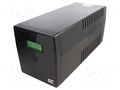 Power supply: UPS; 600W; 1kVA; 207÷253V; 353x149x162mm; 7Ah; 2÷10ms GREEN CELL GC-UPS03