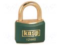Padlock; shackle; brass; Protection: low (level 4); A: 40mm; B: 21mm KASP KA-K12440GRED