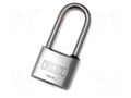 Padlock; shackle; chrome plated brass; Protection: low (level 5) KASP KA-K14540L50A1
