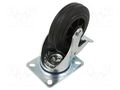 Transport wheel; Ø: 100mm; W: 30mm; H: 128mm; torsional with lock COLSON BPPM-1001-2100
