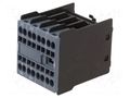 Auxiliary contacts; Size: S0,S00,S2; Leads: spring clamps; front SIEMENS 3RH2911-2HA11