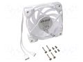 Fan: DC; axial; 12VDC; 120x120x25mm; 32.7dBA; ball; 900÷2000rpm Akasa AK-FN111-WH